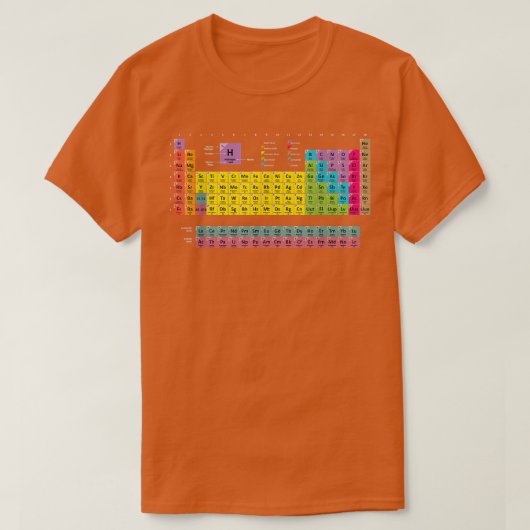 Periodischer Tischteil Science Chemistry Cool Tee (Design vorne)
