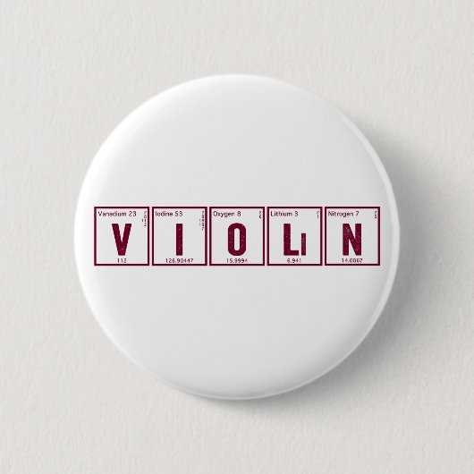 Periodischer Violinen-Knopf Button (Vorderseite)