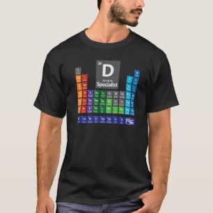Periodischer Volleyballtisch des Verteidigungsspez T-Shirt