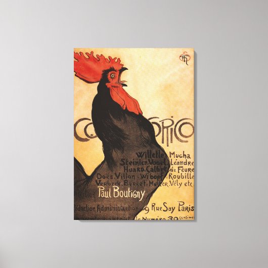 Periodisches Cocorico Rooster Promotionposter Leinwanddruck (Vorderseite)