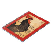 Periodisches Cocorico Rooster Promotionposter Notizblock (Linke Seite)