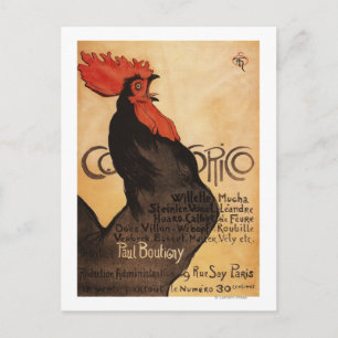 Periodisches Cocorico Rooster Promotionposter Postkarte