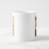 Periodisches Cocorico-Rooster-Werbeposter Jumbo-Tasse (Vorderseite)
