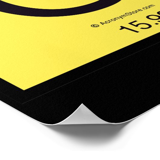 Periodisches OMG-Poster Poster (Ecke)