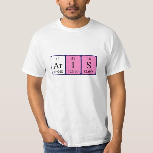Periodisches Shirt des Tabellennamens (Vorderseite)