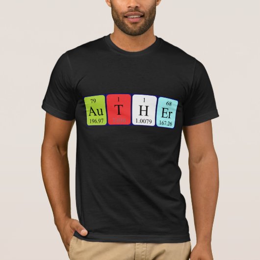 Periodisches Shirt für den Tabellennamen (Vorderseite)