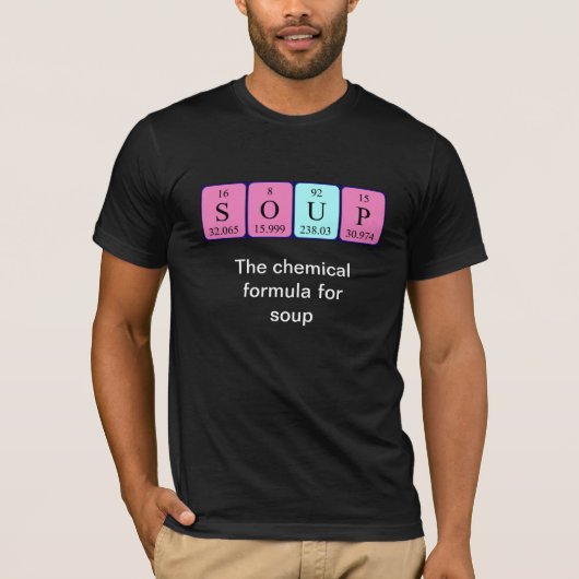 Periodisches Soup-Tabellenwort-Shirt T-Shirt (Vorderseite)