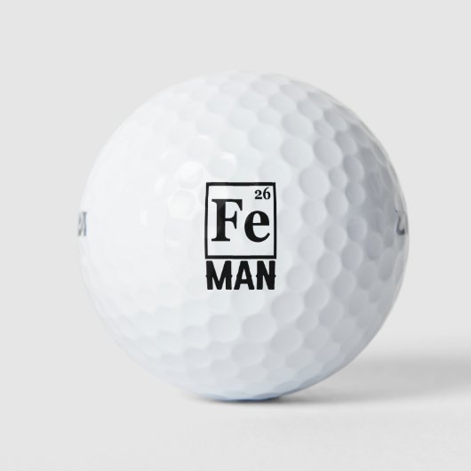 Periodisches Tabellenelement eines "Men Funny Scie Golfball (Vorderseite)