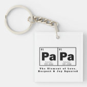 Periodisches Tabellenelement von PAPA, Geschenk fü Schlüsselanhänger (Vorderseite)
