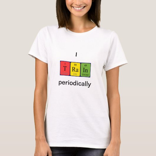 Periodisches Tabellenwort Shirt 1 (Vorderseite)