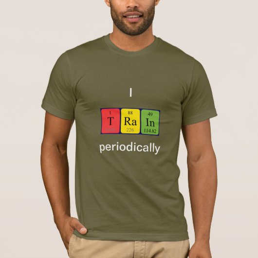 Periodisches Tabellenwort Shirt 3 (Vorderseite)