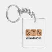 Periodisches Tischelement für Kaffee Schlüsselanhänger (Vorderseite links)