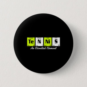 Periodisches Tischtennis-Geschenk für Männer Button