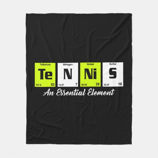 Periodisches Tischtennis-Geschenk für Männer Fleecedecke (Vorderseite)