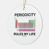 Periodizitäts-Regeln mein Leben (Periodensystem) Keramikornament (Links)