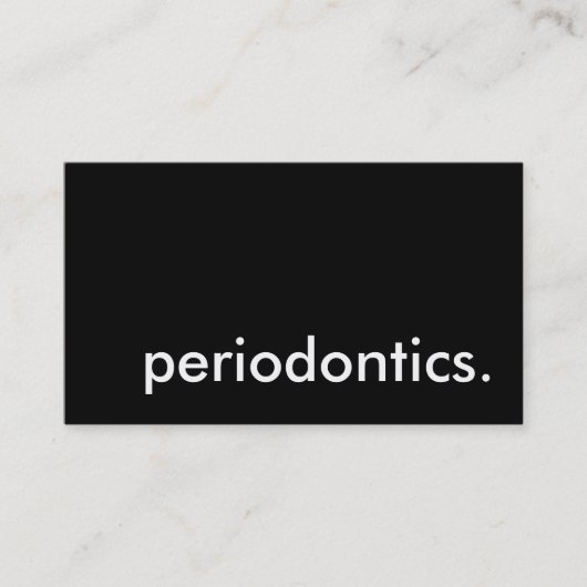 Periodontik. Visitenkarte (Vorderseite)