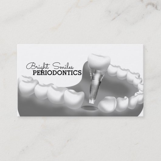 Periodontist Dentist Business Card Visitenkarte (Vorderseite)