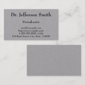 Periodontist-Visitenkarte Visitenkarte (Vorne/Hinten)