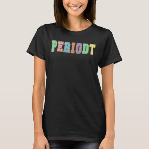 PERIODT Slang Pastel Varsity Letters T-Shirt