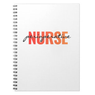 Perioperative Krankenschwester Moderne Typografie Notizblock