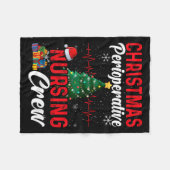 Perioperative Nurse Pre Op Nursing Christmas Crew Fleecedecke (Vorderseite (Horizontal))