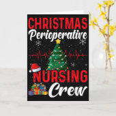 Perioperative Nurse Pre Op Nursing Christmas Crew Karte (Gelbe Blume)