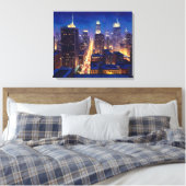 Peripheral Metropolis View Leinwanddruck (Insitu (Schlafzimmer))