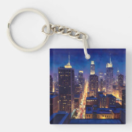 Peripheral Metropolis View Schlüsselanhänger