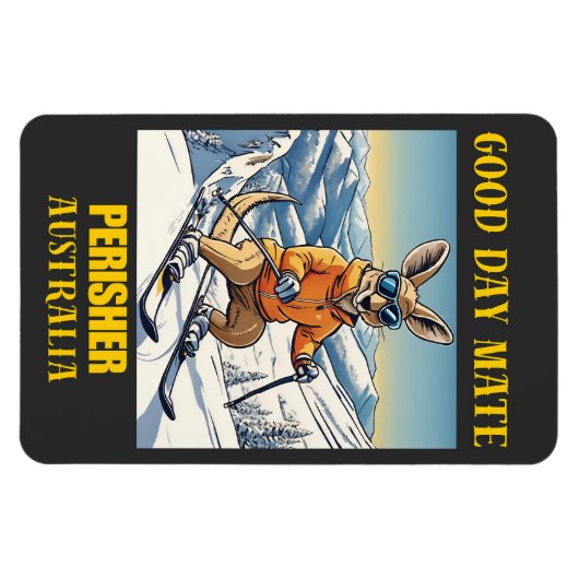 Perisher Australia Ski Resort Magnet (Horizontal)