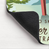 Perisher Valley Australia Ski. Mousepad (Ecke)