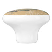 Perisphinctes Ammonit Keramikknauf (Seitenansicht)