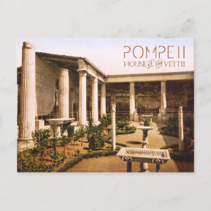 Peristyle of the House of Vettii, Pompeji Postkarte