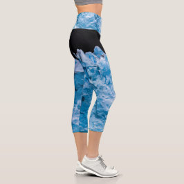 Perito Moreno Glacier Capri Leggings