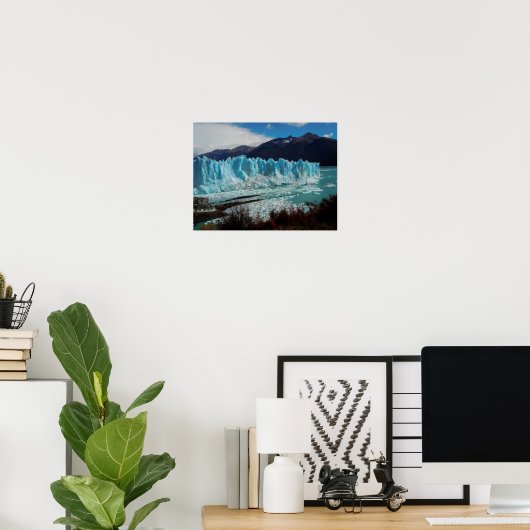 Perito Moreno Glacier Front in den Anden Poster (Heimbüro)