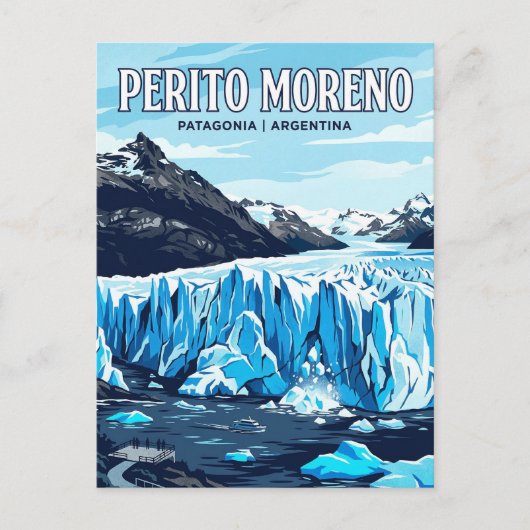Perito Moreno Glacier Postkarte (Vorderseite)