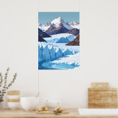 Perito-Moreno-Gletscher Poster (Küche)