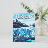 Perito Moreno Gletscher Postkarte (Stehend Vorderseite)