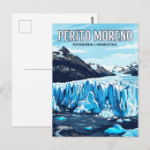 Perito Moreno Gletscher Postkarte (Vorne/Hinten)