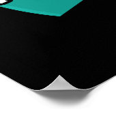 Peritoneal Cancer Awareness Gift for PPC Patienten Poster (Ecke)