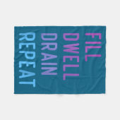 Peritoneal Dialysis Fill Dwell Drain Repeat Funny Fleecedecke (Vorderseite (Horizontal))