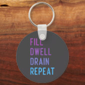 Peritoneal Dialysis Fill Dwell Drain Repeat Funny Schlüsselanhänger (Vorderseite)