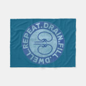 Peritoneal Dialysis Nurse Funny Quote - Black, Uni Fleecedecke (Vorderseite (Horizontal))