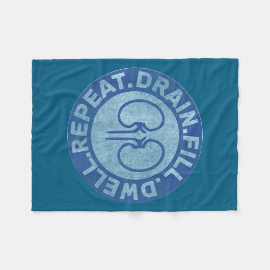 Peritoneal Dialysis Nurse Funny Quote - Black, Uni Fleecedecke (Vorderseite (Horizontal))