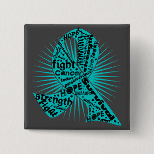 Peritoneale Krebsschleife mächtige Slogans Button