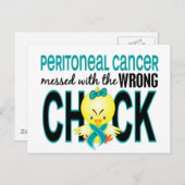 Peritonealer Krebs mit falschem Kick Postkarte (Vorne/Hinten)