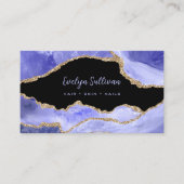 Periwinkle-Agate QR-Code-Visitenkarte Visitenkarte (Vorderseite)