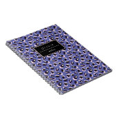 Periwinkle Animal Print Named Notebook Notizblock (Rechte Seite)