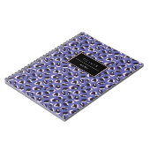 Periwinkle Animal Print Named Notebook Notizblock (Linke Seite)