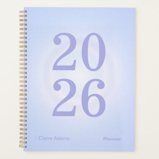 Periwinkle Aura Big Year Planner Planer (Vorderseite)