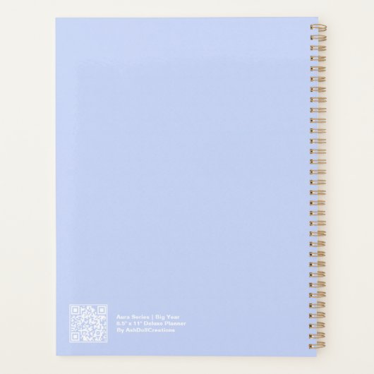 Periwinkle Aura Big Year Planner Planer (Rückseite)